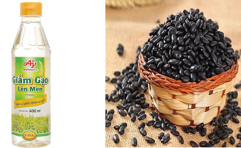 Uống giấm bao lâu thì giảm cân? Cách giảm cân bằng giấm an toàn 4 Kết hợp giấm gạo và đậu đen để giảm cân