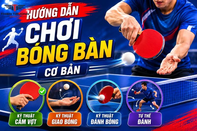 hướng dẫn chơi bóng bàn cơ bản tới nâng cao