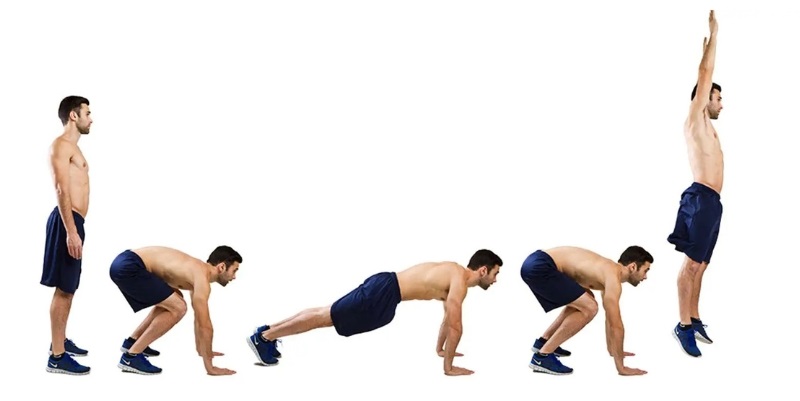 Hướng dẫn 10 bài tập thể dục toàn thân giảm mỡ hiệu quả 6 Bài tập Burpees