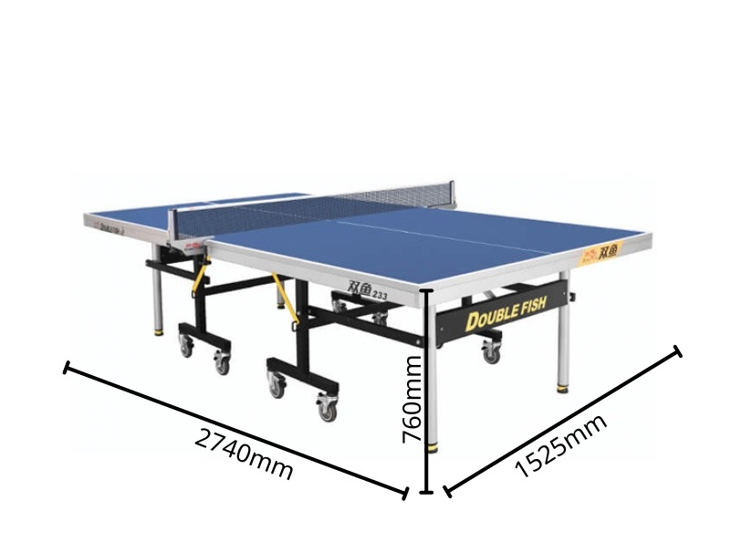 Bàn bóng bàn Double Fish 233 3 Kích thước lắp đặt bàn bóng bàn Double Fish 233