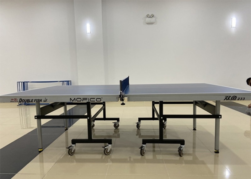 Bàn bóng bàn Double Fish 233 5 Khung chân bàn bóng bàn chắc chắn, chịu lực tốt