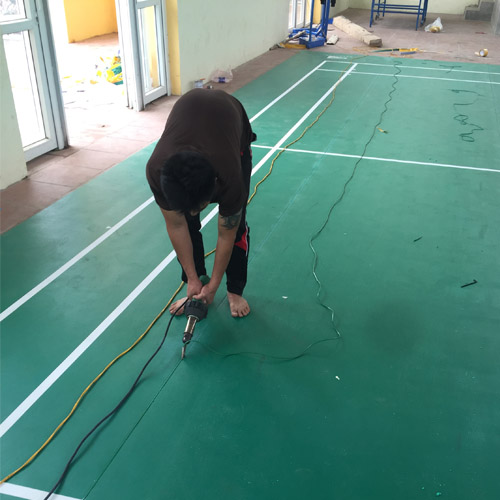 Quy trình thi công sân cầu lông