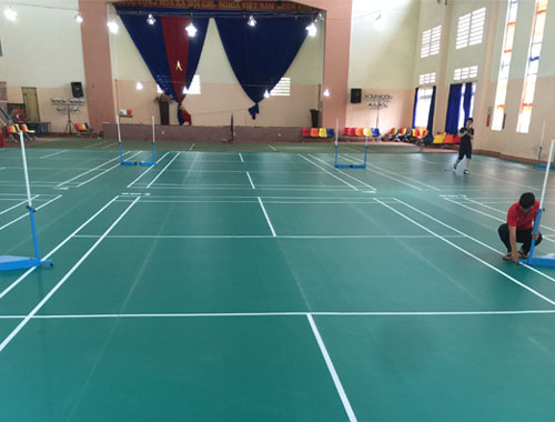 Thi công sân cầu lông ở TTHTPTGDHN trẻ khuyết tật tỉnh Đắk Lắk 17 Thi công sân cầu lông