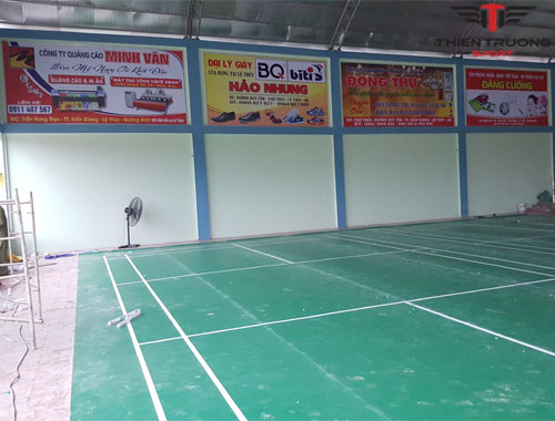 Sân cầu lông tại Quảng Bình hoàn chỉnh