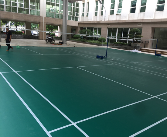 Thi công sân cầu lông tại Bộ Tài nguyên và Môi trường 21 Thi công sân cầu lông