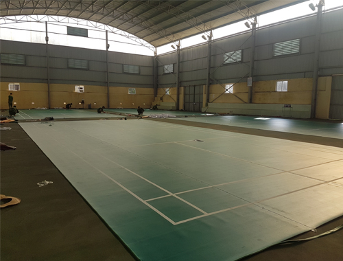 Thi công sân cầu lông