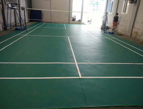 Thi công sân cầu lông tại Lai Châu hoàn chỉnh