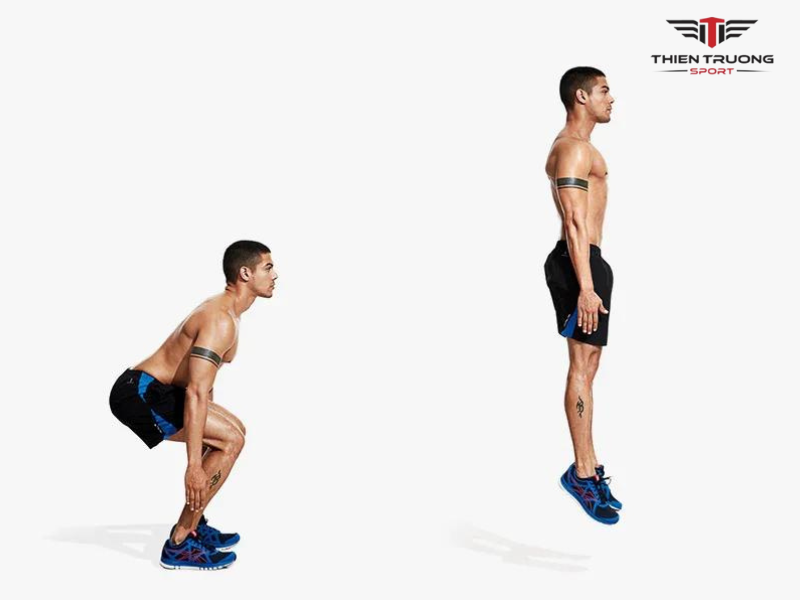 Hướng dẫn bài tập MMA tại nhà đơn giản, hiệu quả nhất 4 Bài tập squat jumps