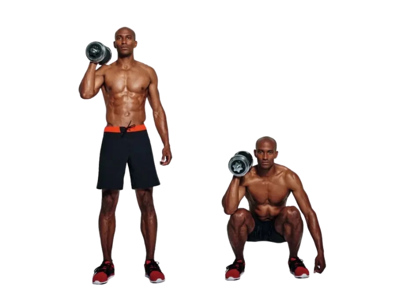 Bài tập Single-Arm Dumbbell Front Squat