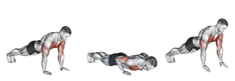 Các bài tập ngực dưới tại nhà hiệu quả tốt nhất cho người mới 7 Bài tập Plyometric Push Up