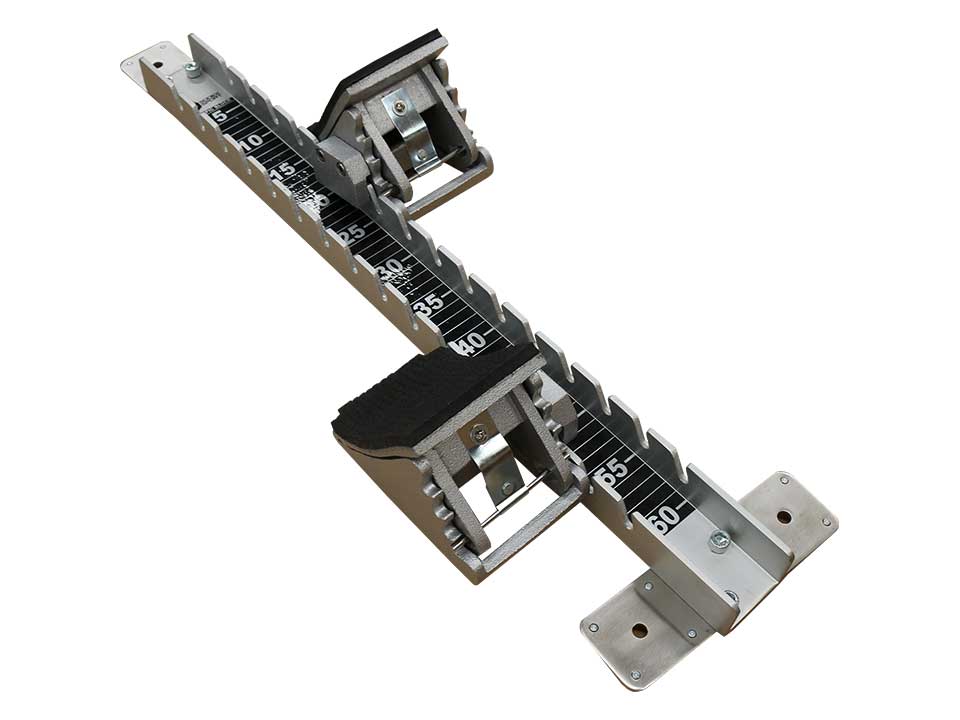 Kỹ thuật xuất phát thấp có mấy giai đoạn? Cách tập đúng 5 ban dap xuat phat tap luyen thanh ray rong 62mm S61021