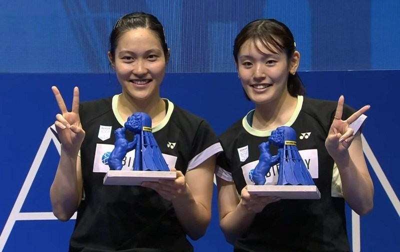 Hạng 7 Bảng xếp hạng cầu lông đôi nữ thế giới 2024: Iwanaga Rin & Nakanishi Kie (Nhật Bản)