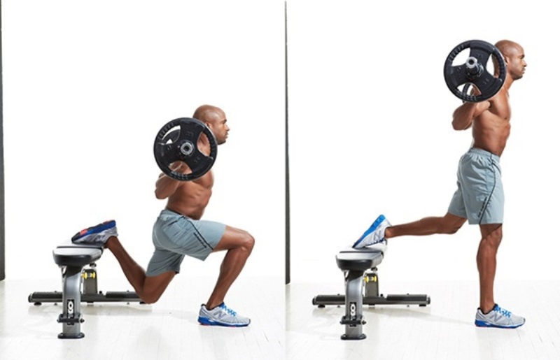 Bulgarian Split Squat với thanh đòn