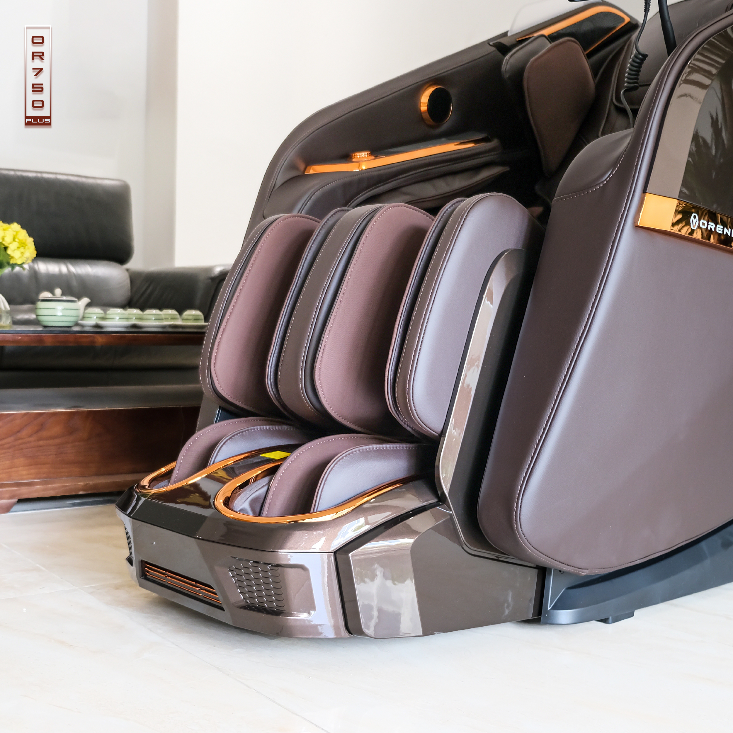 Ghế massage cao cấp Oreni OR-750plus 18 Ghế massage cao cấp Oreni OR-750plus phiên bản màu nâu