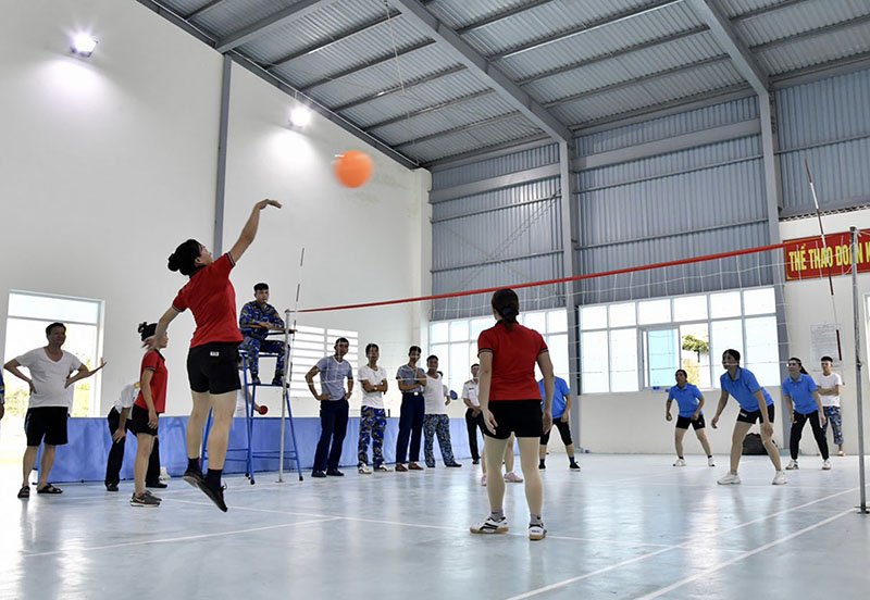 Đánh bóng chuyền hơi