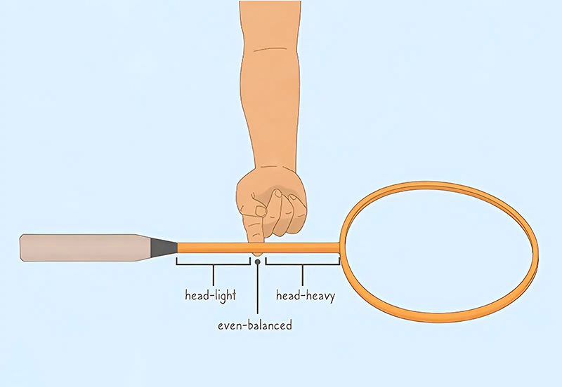 Điểm cân bằng vợt cầu lông là gì? Cách đo điểm cân bằng vợt 1 Điểm cân bằng vợt cầu lông