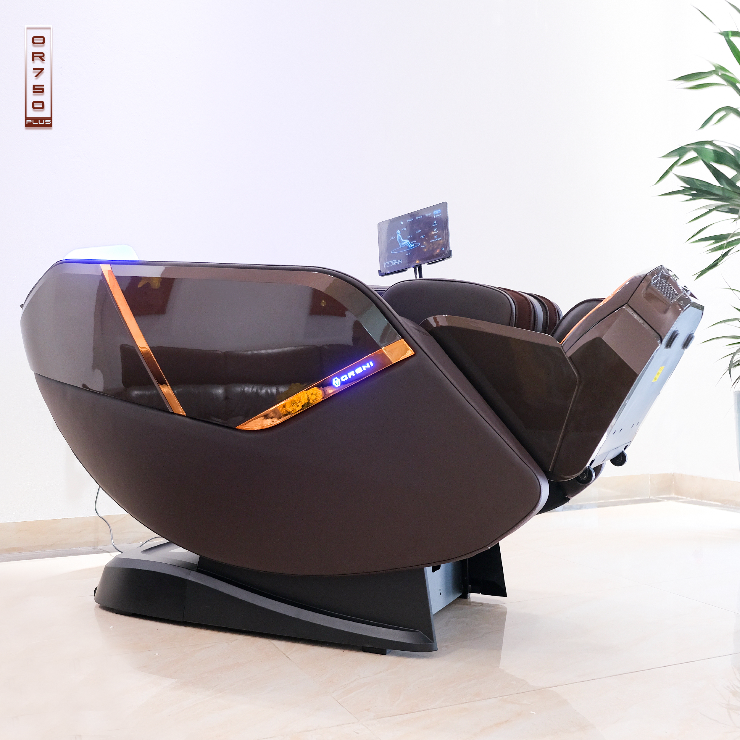 Ghế massage cao cấp Oreni OR-750plus 22 Ghế massage cao cấp Oreni OR-750plus phiên bản màu nâu