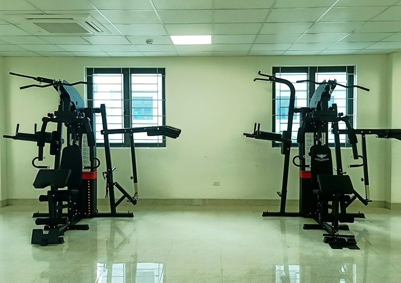 Giàn tạ đa năng HQ 908S được lắp đặt tại phòng tập Bộ Tư lệnh 86