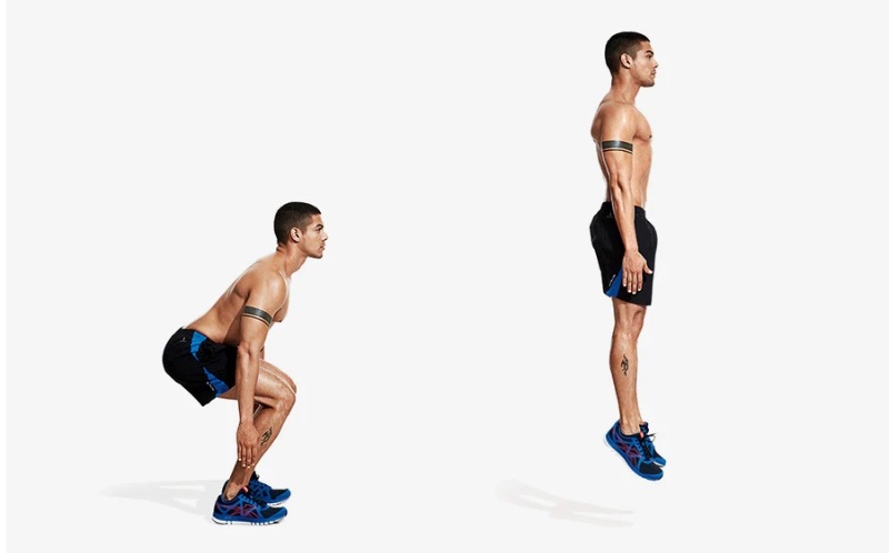 Jump Squat là gì? Cách tập Jump Squat đúng và hiệu quả nhất 2 Bài tập Jump Squat tăng cường cơ bắp thân dưới và bức bền hiệu quả