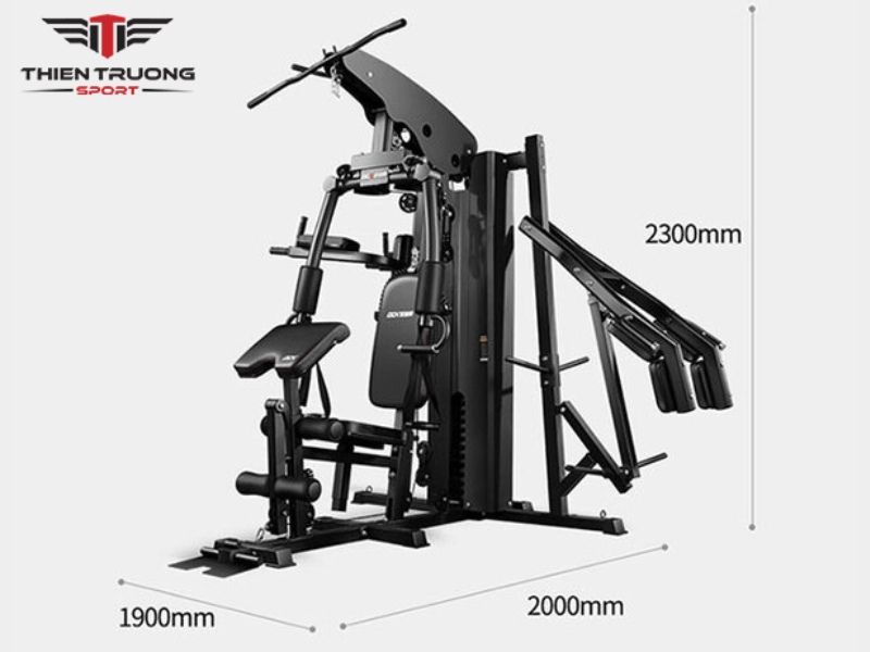 Kích thước giàn tạ đa năng tiêu chuẩn, chi tiết nhất 6 Kích thước giàn tạ đa năng HQ-908S