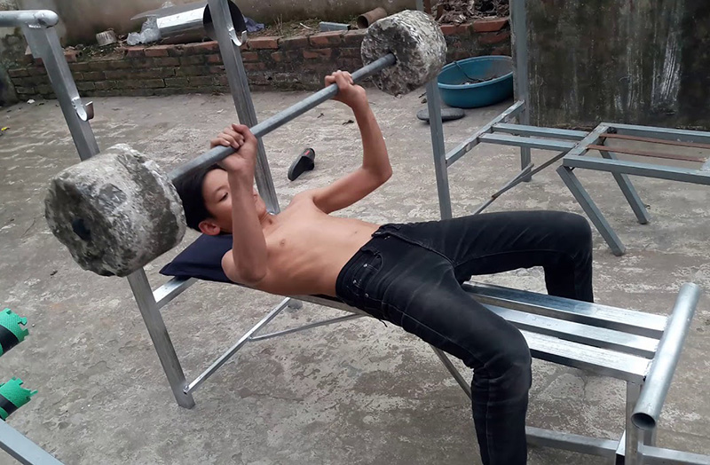 cách làm tạ bằng xi măng
