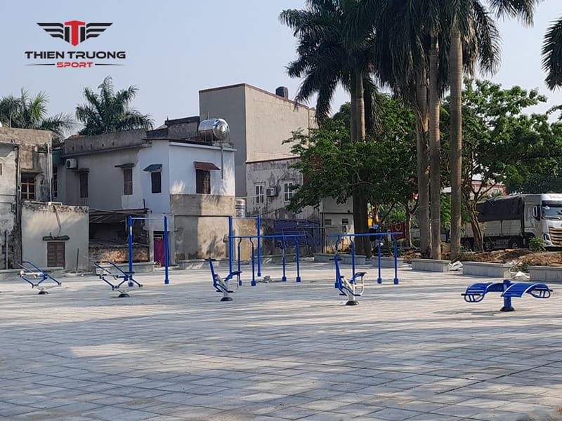 Dự án lắp đặt thiết bị thể thao ngoài trời tại thị xã Sơn Tây 10 lap dat thiet bi the thao ngoai troi tai son tay 11