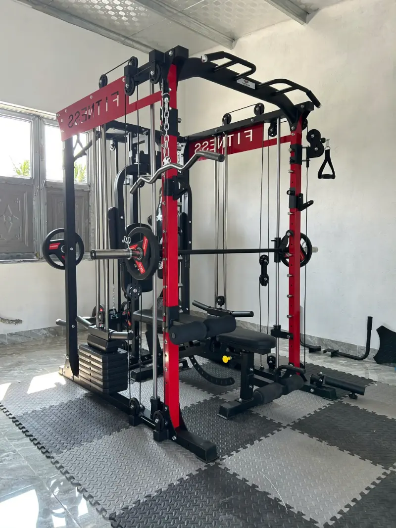 Hình ảnh thực tế lắp giàn tạ đa năng HQ-K12 lắp cho khách 