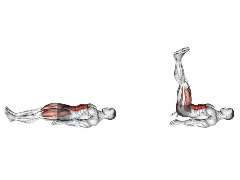 Hướng dẫn tập Lying Leg Raise đúng cách