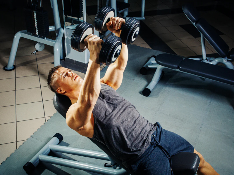 Hướng dẫn tập nằm đẩy tạ đòn trên ghế dốc lên hiệu quả Nhất 3 Bài tập nằm đẩy tạ đòn trên ghế dốc
