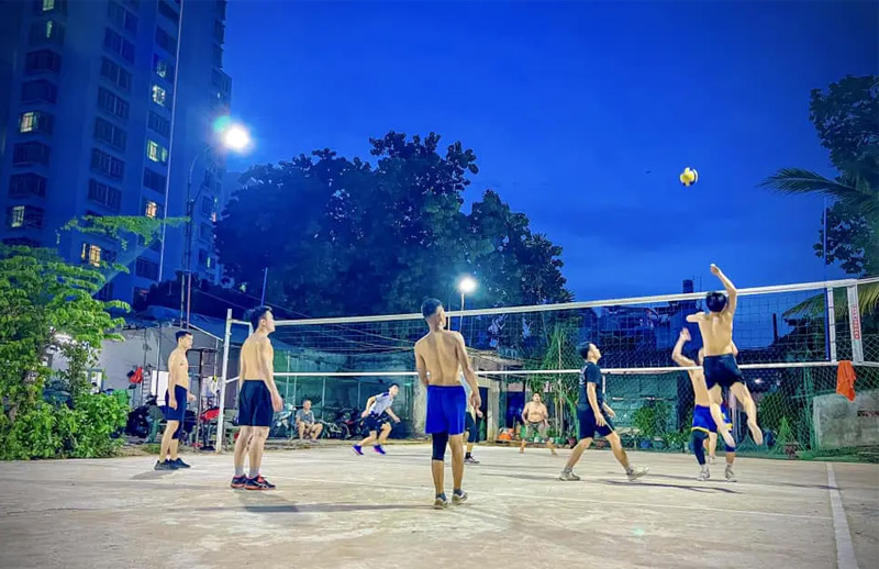 Sân bóng chuyền phường Tân Hưng