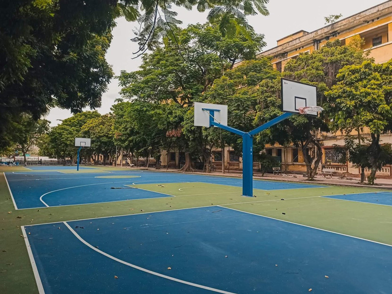 Lắp đặt trụ bóng rổ