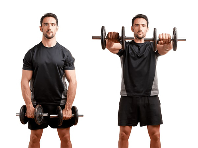 Nâng tạ trước mặt - Dumbbell Front Raise