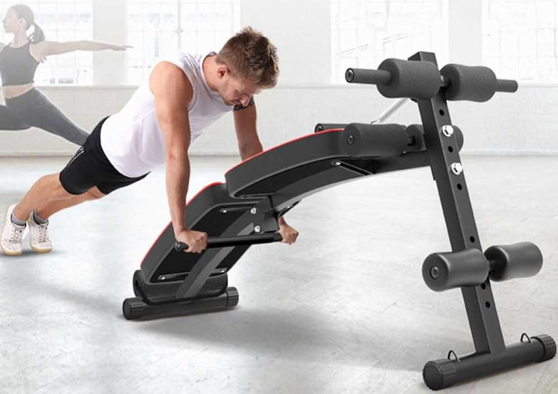 Hướng dẫn sử dụng ghế tập bụng đúng cách chi tiết nhất 4 Bài tập hít đất với ghế tập bụng