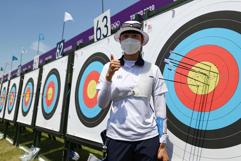 Tính điểm bắn cung Olympic