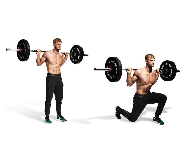 Bài tập Barbell Lunge