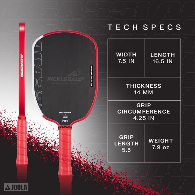 Vợt Pickleball Joola Agassi Pro 14mm 7 vợt pickleball joola agassi pro 14mm