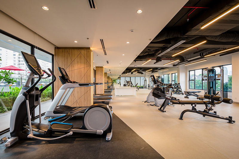 Setup phòng gym hiện đại