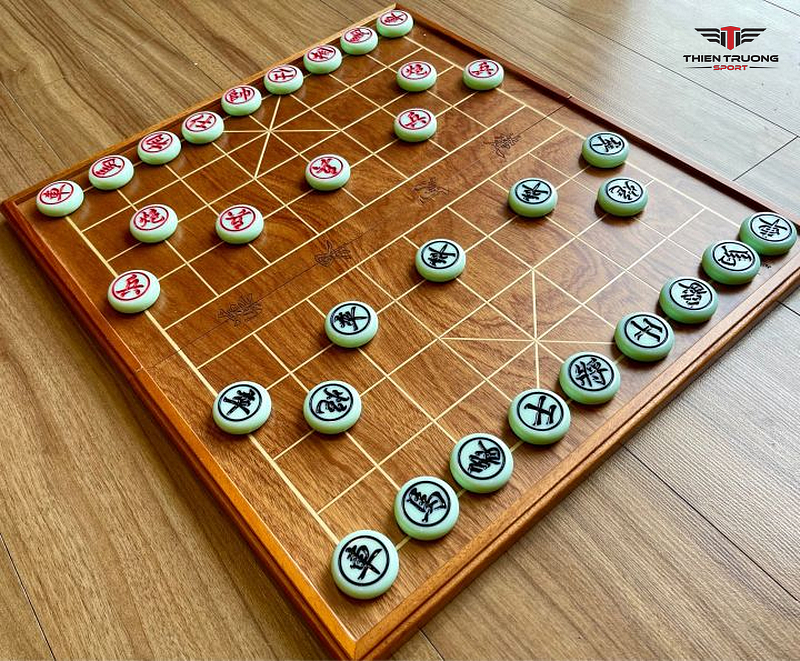 Cách xếp cờ tướng tiêu chuẩn dễ thực hiện 3 bàn cờ tường gỗ