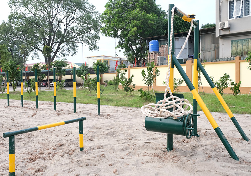 Thi công thiết bị thể thao ngoài trời tại Trung tâm 186 Đa Tốn Hà Nội 13 Bãi thể dục