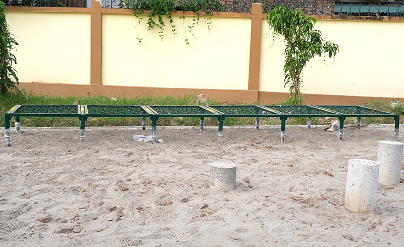 Thi công thiết bị thể thao ngoài trời tại Trung tâm 186 Đa Tốn Hà Nội 11 Rào chui