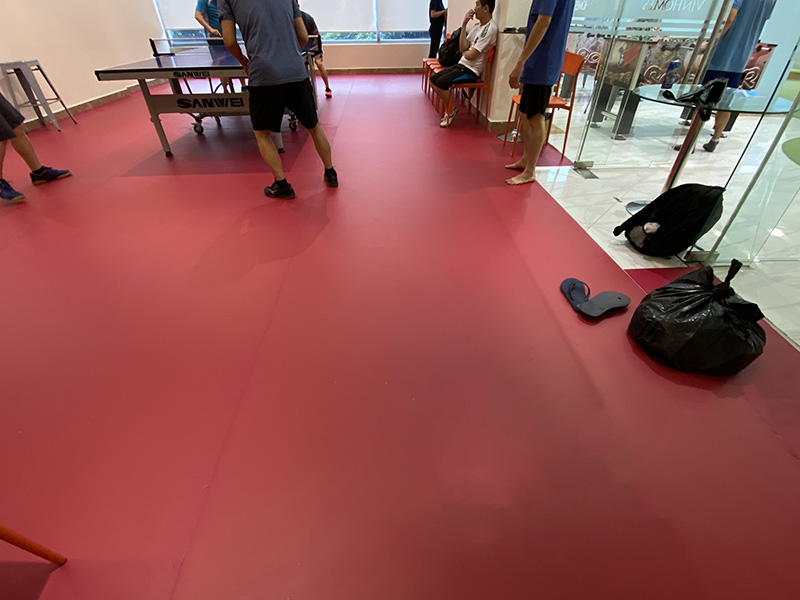 Hướng dẫn thi công thảm sân bóng bàn đạt chuẩn thi đấu 4 Sân bóng bàn