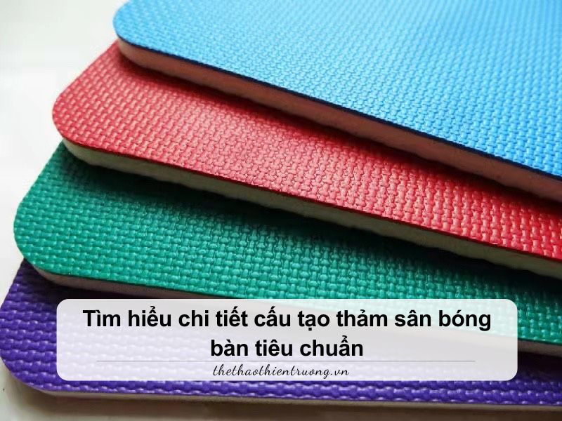 Tìm hiểu chi tiết cấu tạo thảm sân bóng bàn tiêu chuẩn 8 thảm sân bóng bàn