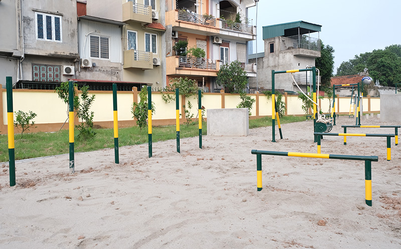 Thi công thiết bị thể thao ngoài trời tại Trung tâm 186 Đa Tốn Hà Nội 6 Bãi thể dục