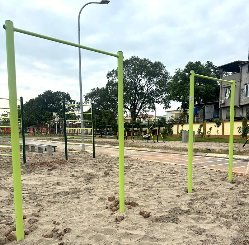 Thi công thiết bị thể thao ngoài trời tại Trung tâm 186 Đa Tốn Hà Nội 12 Xà đơn TT008