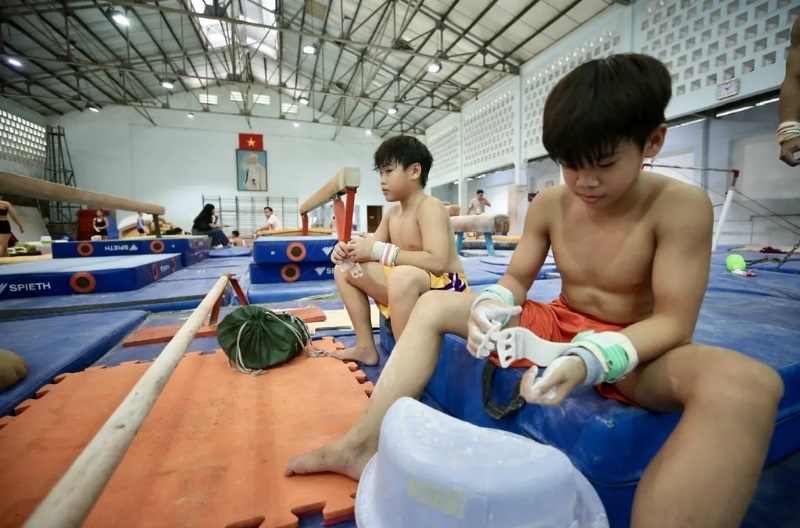 Đệm bảo hộ đảm bảo an toàn cho vận động viên khi tập luyện