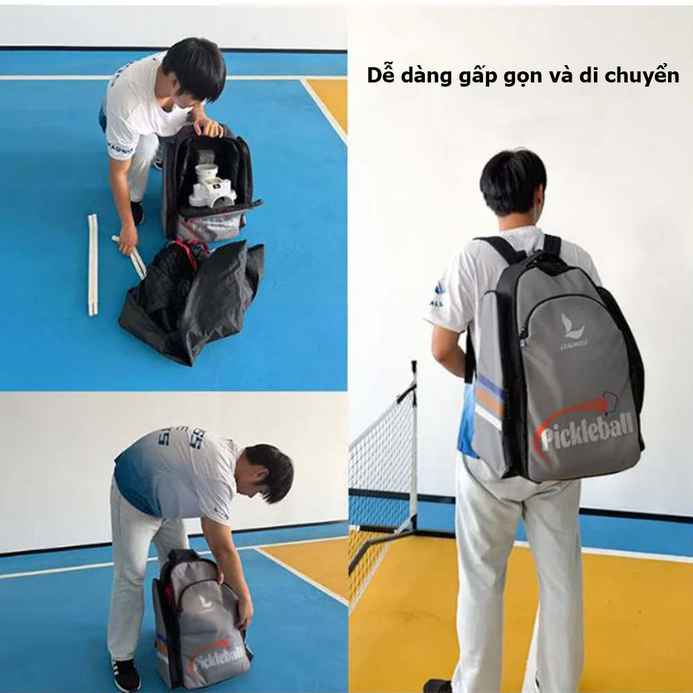 Máy bắn bóng pickleball dễ dàng gấp gọn và di chuyển