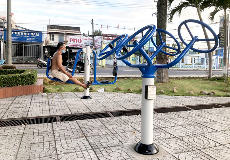 Máy tập xoay tay vai đôi Vifa 