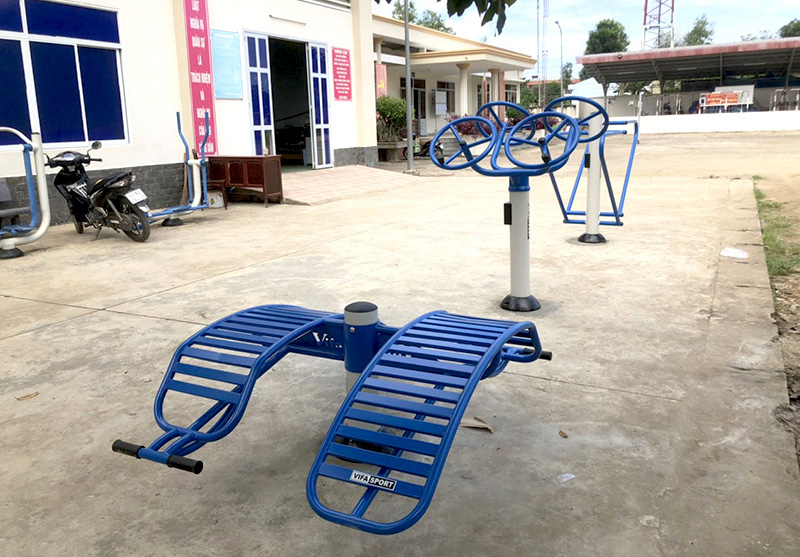 Thiết bị thể dục Vifa được lắp tại nhà văn hoá