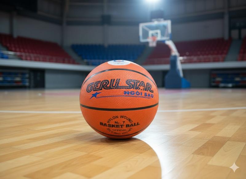 Quả bóng rổ Geru cao su số 7