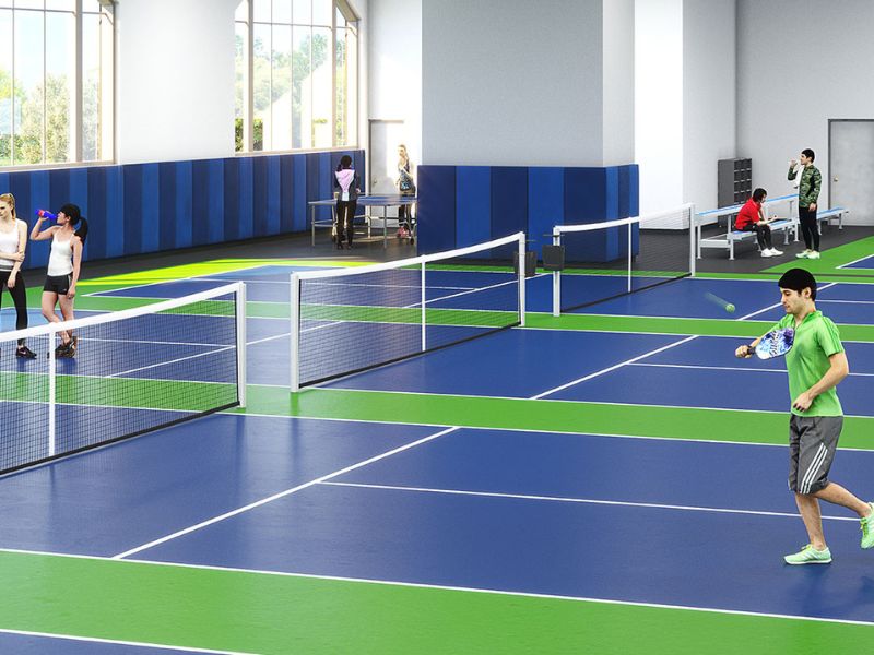 Sân thảm pickleball 